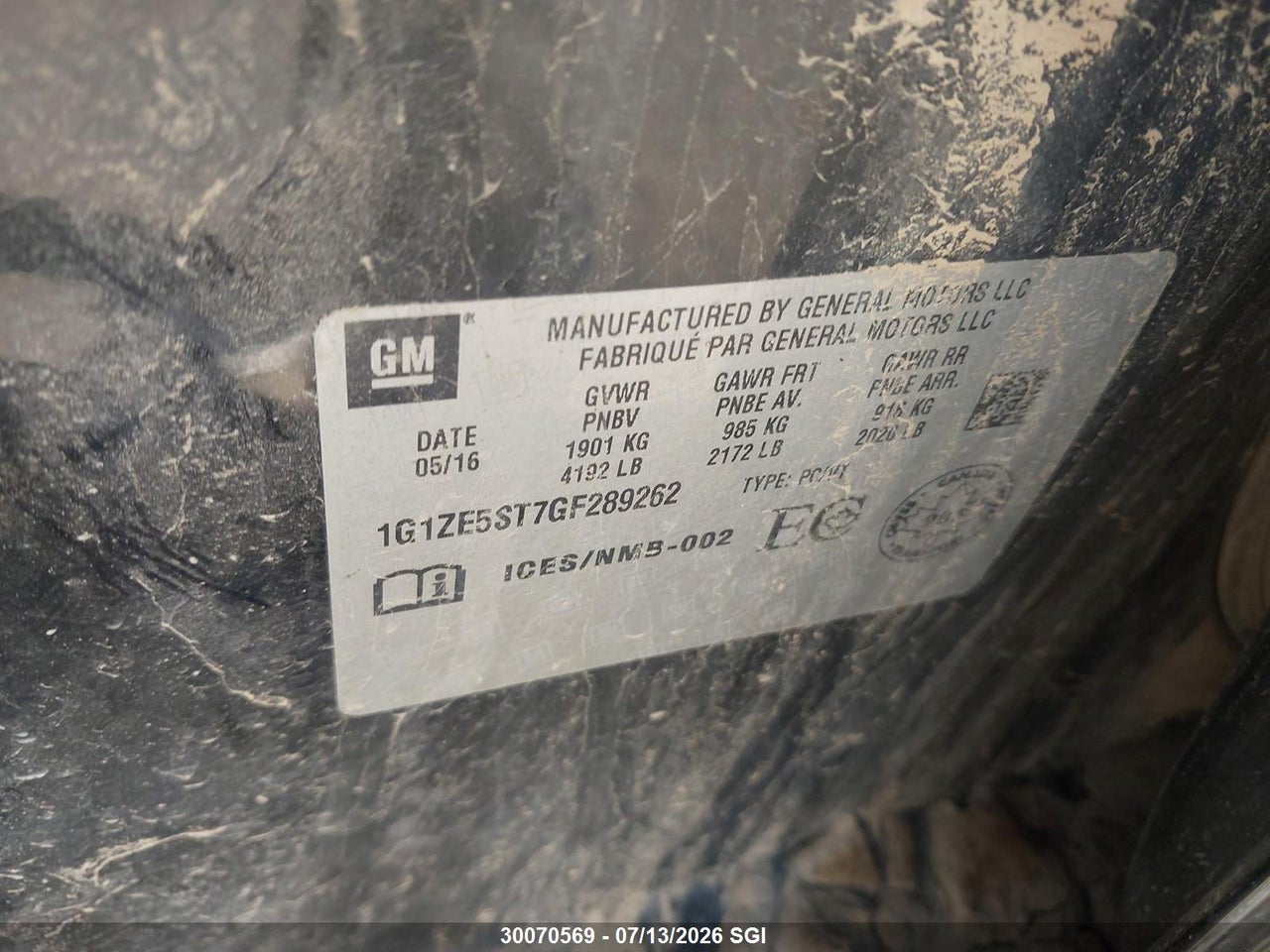 2016 CHEVROLET MALIBU LT thumbnail 10