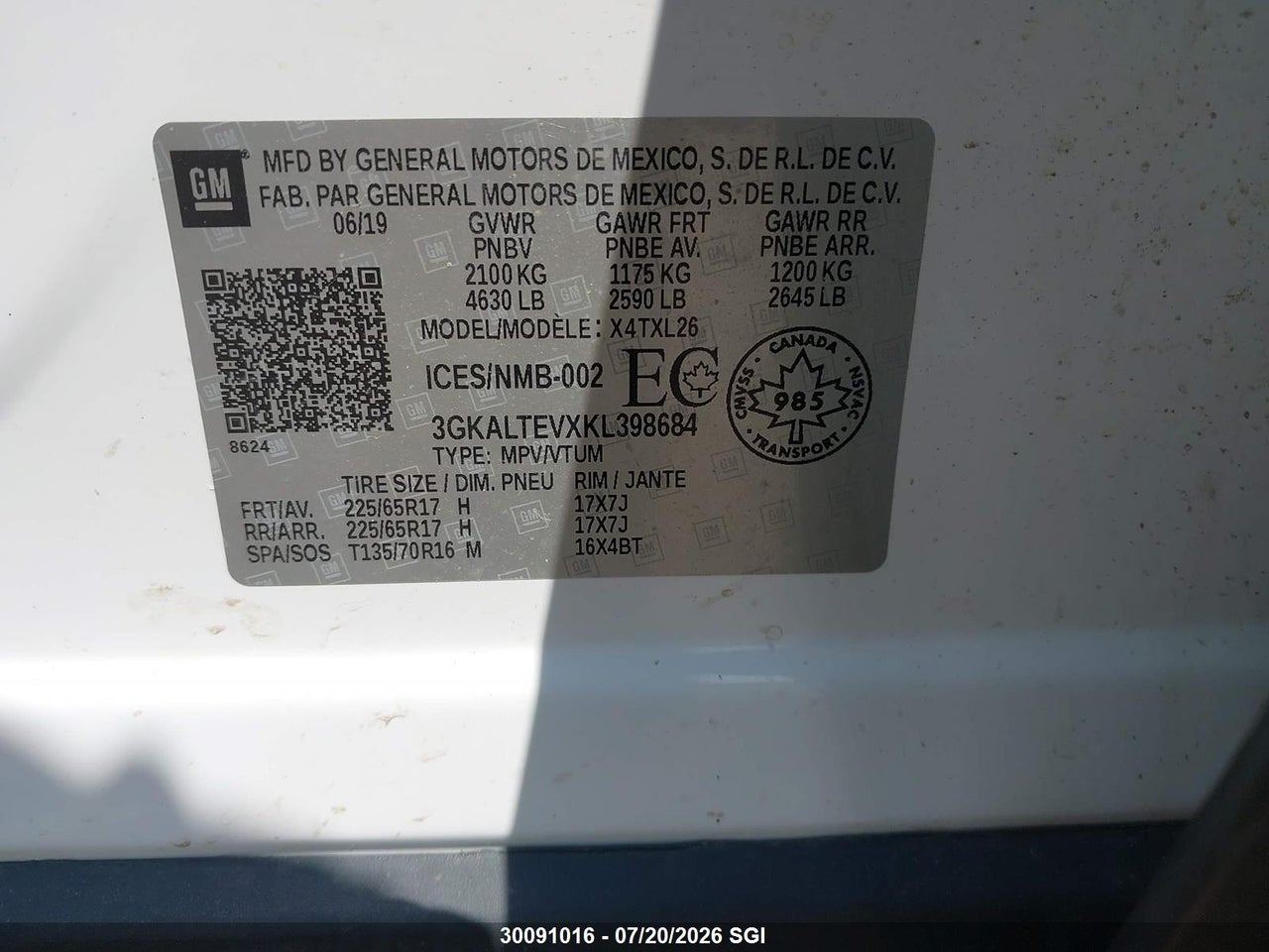2019 GMC TERRAIN SLE thumbnail 10