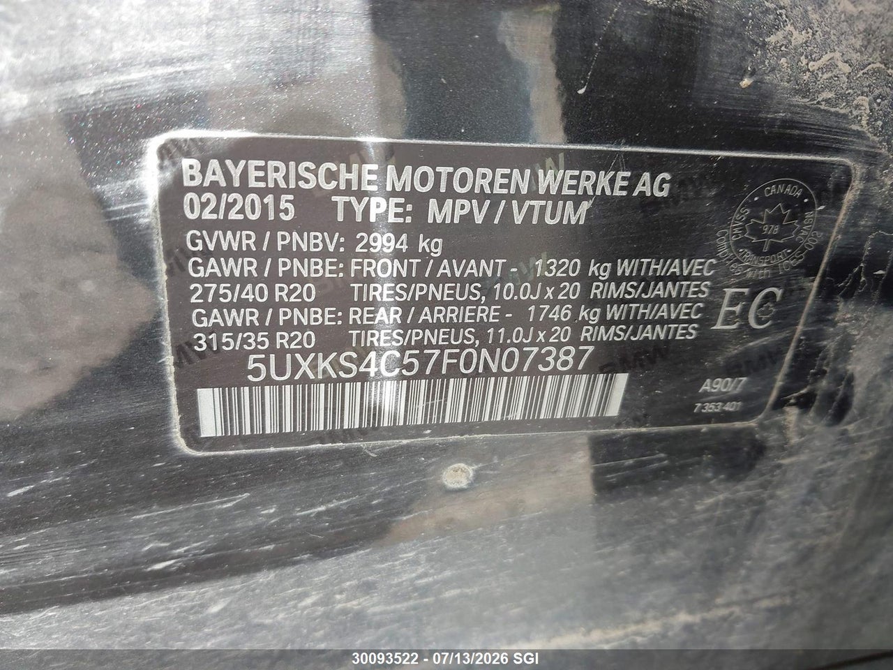 2015 BMW X5 XDRIVE35D thumbnail 10