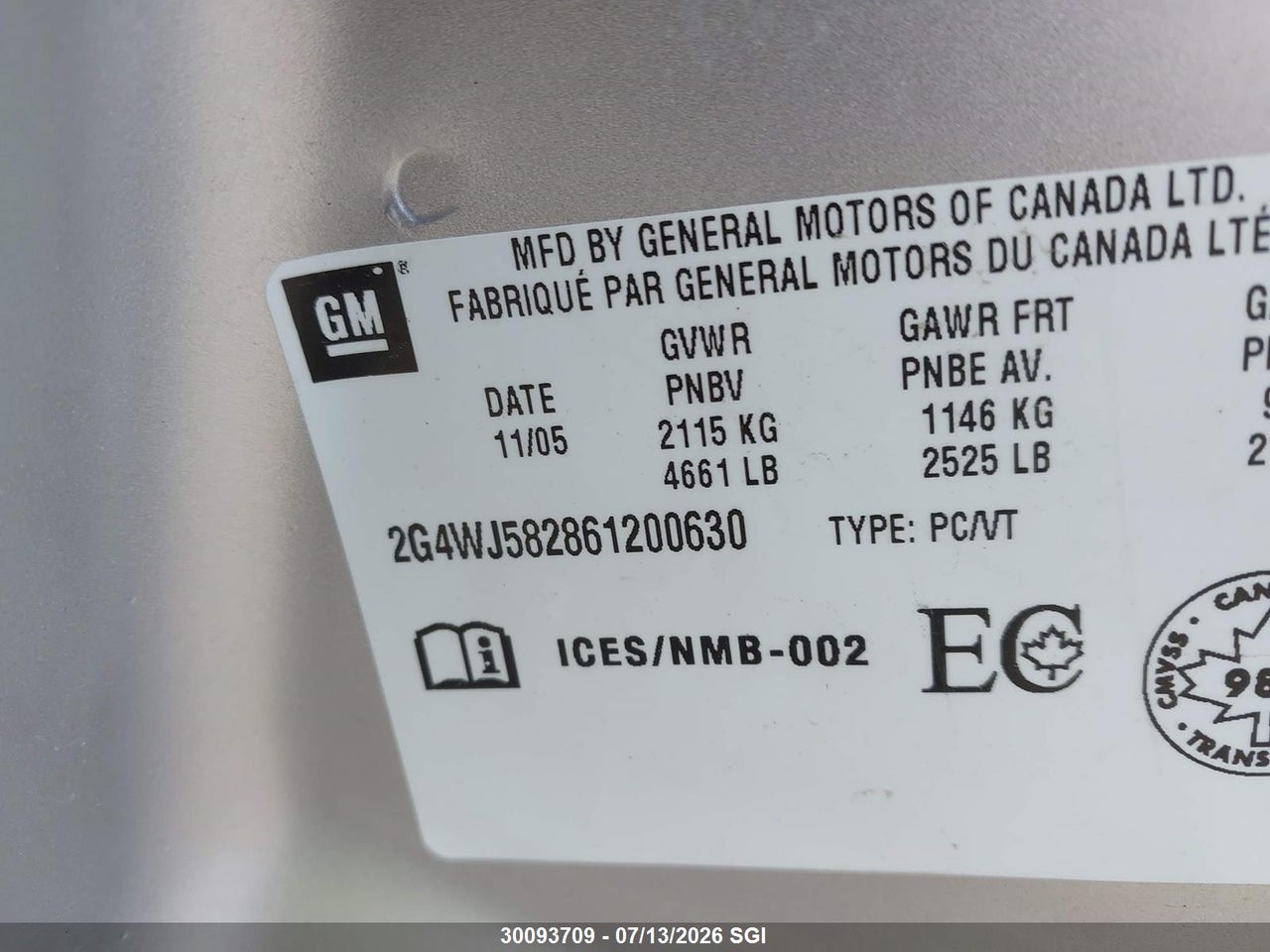 2006 BUICK ALLURE CXL thumbnail 10