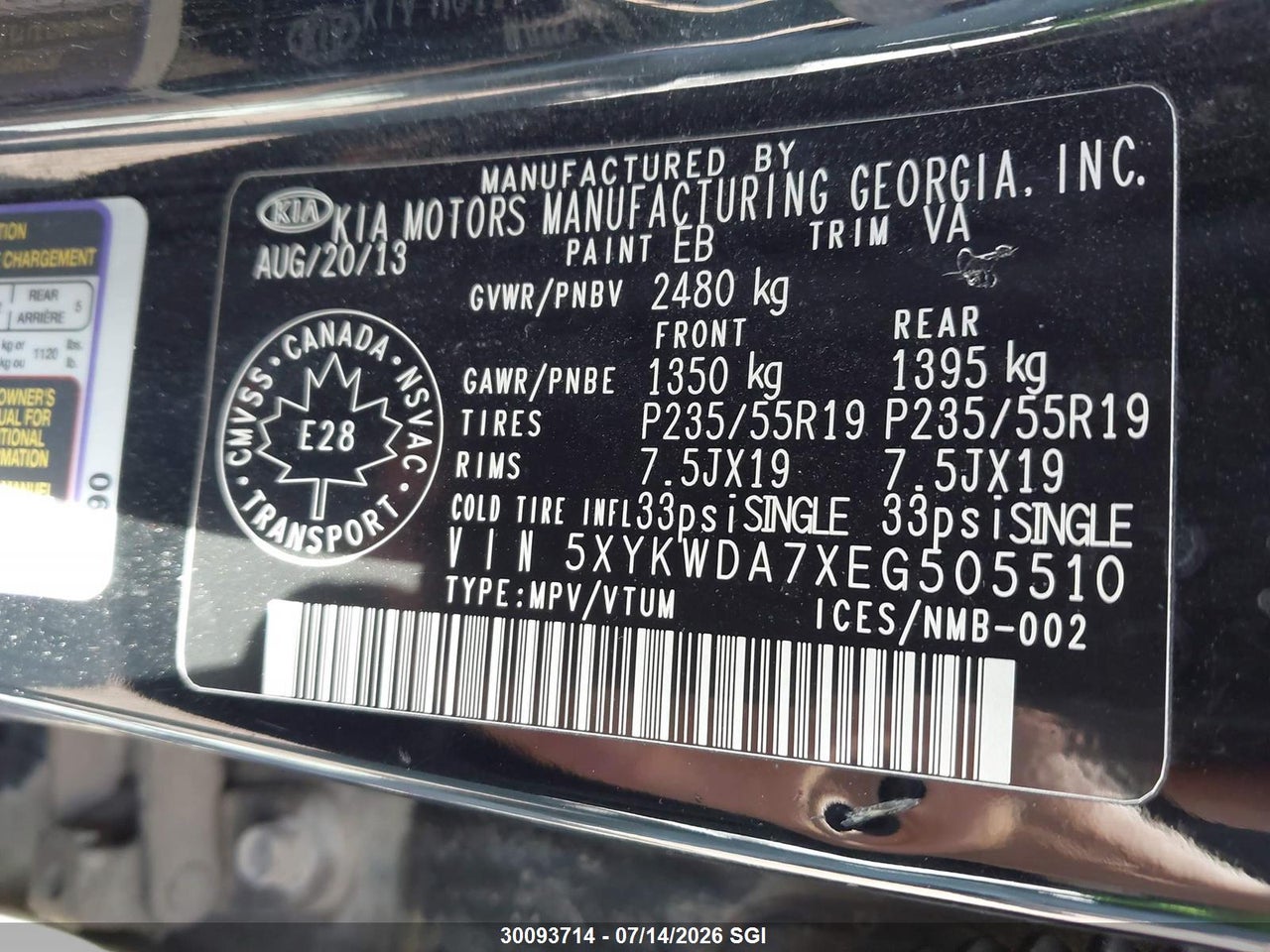 2014 KIA SORENTO SX/SX LIMITED thumbnail 10