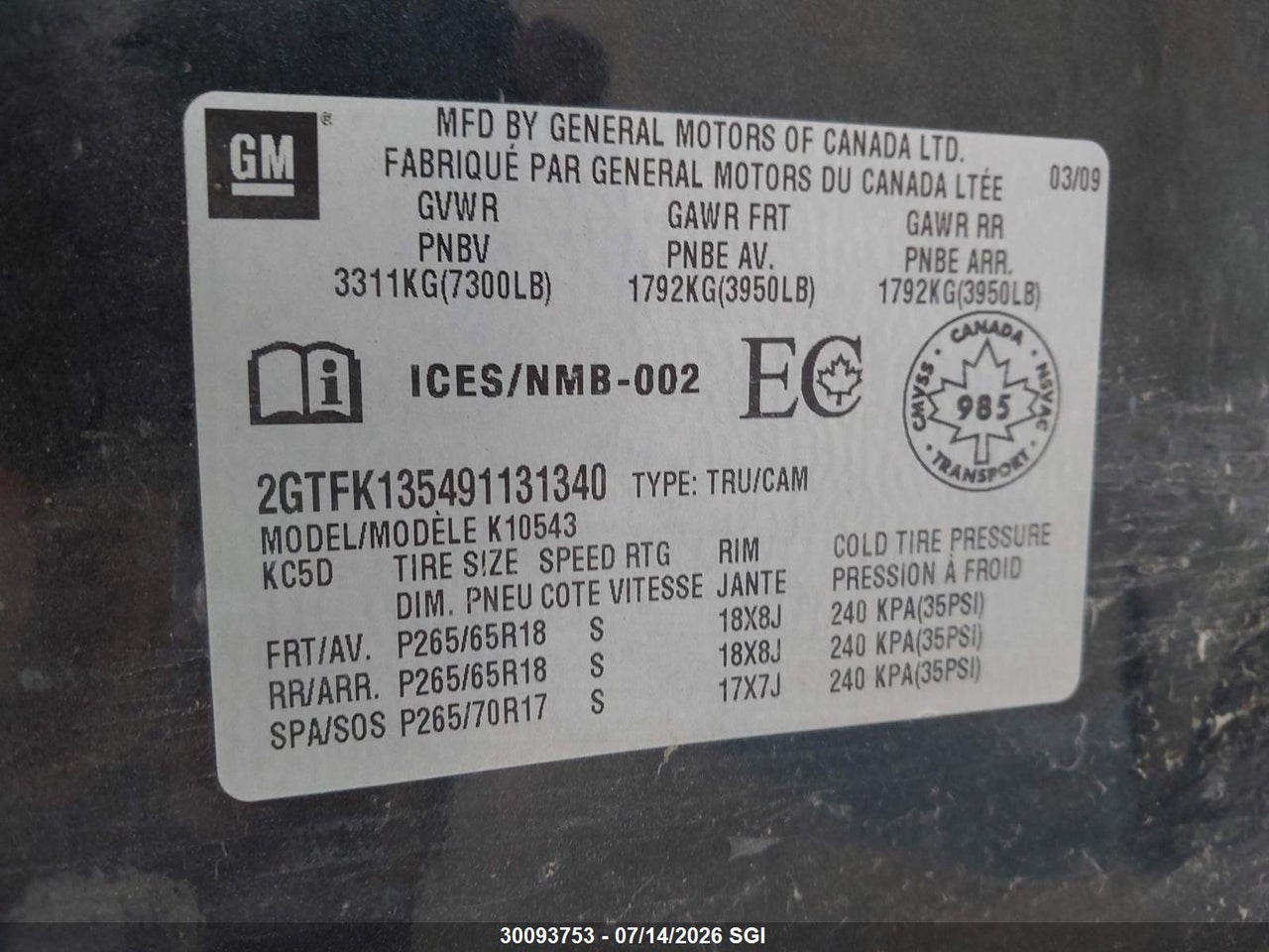 2009 GMC SIERRA K1500 HYBRID thumbnail 10
