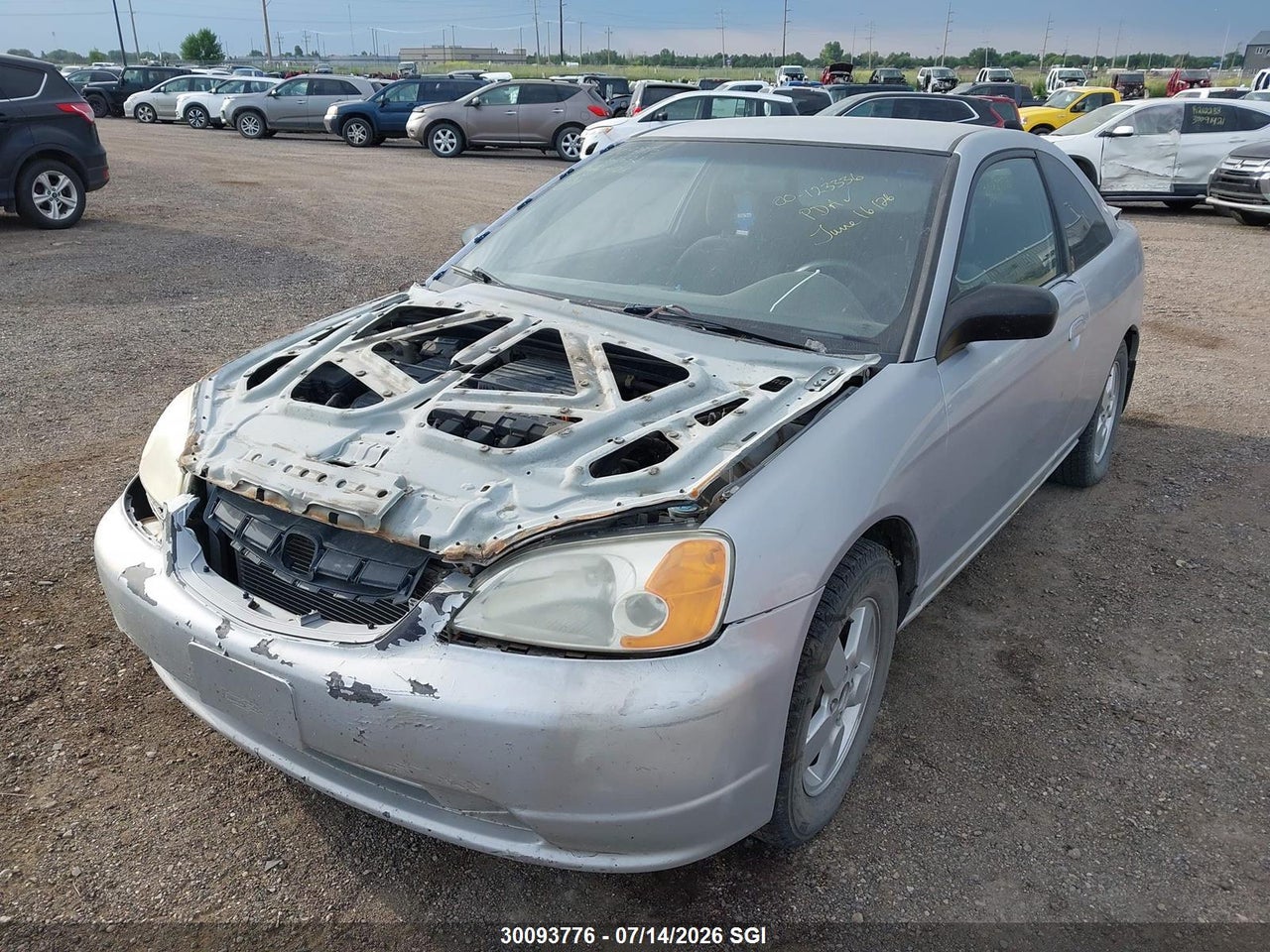 2002 HONDA CIVIC LX thumbnail 3