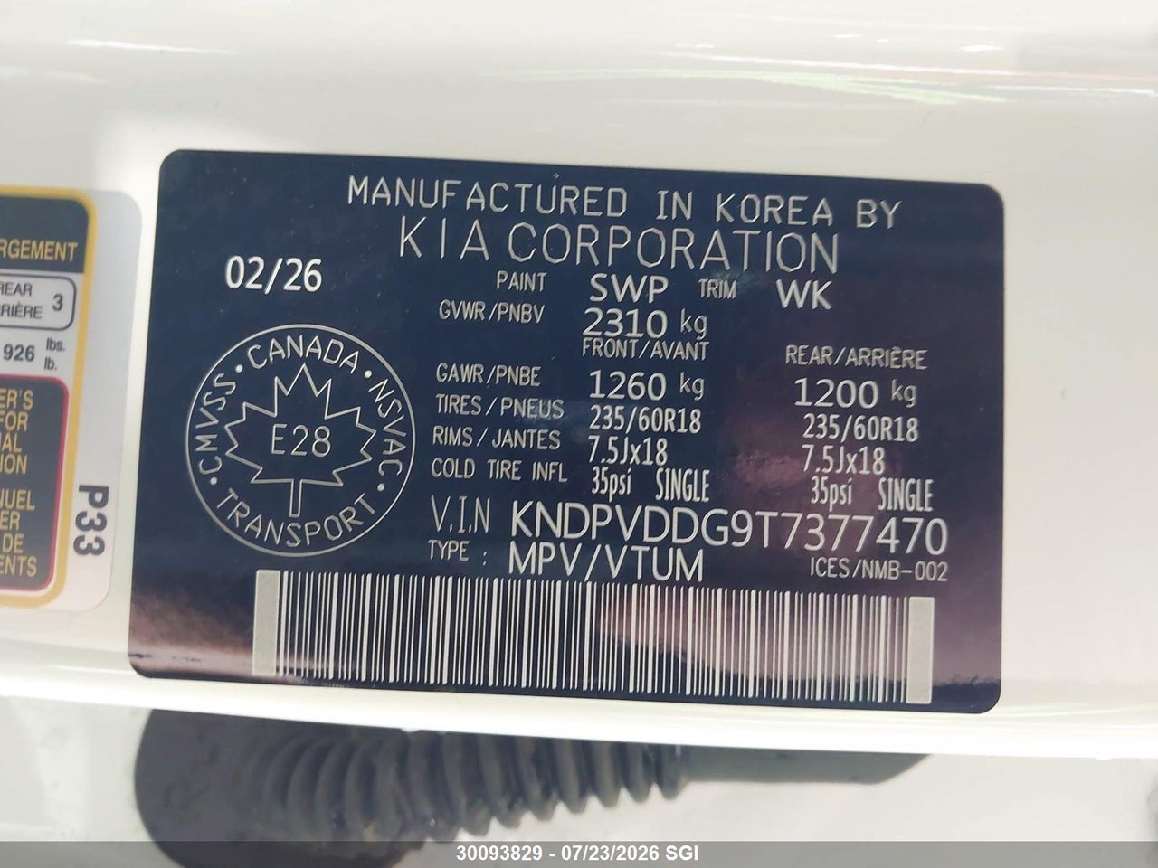 2026 KIA SPORTAGE HEV EX/EX PREMIUM thumbnail 10