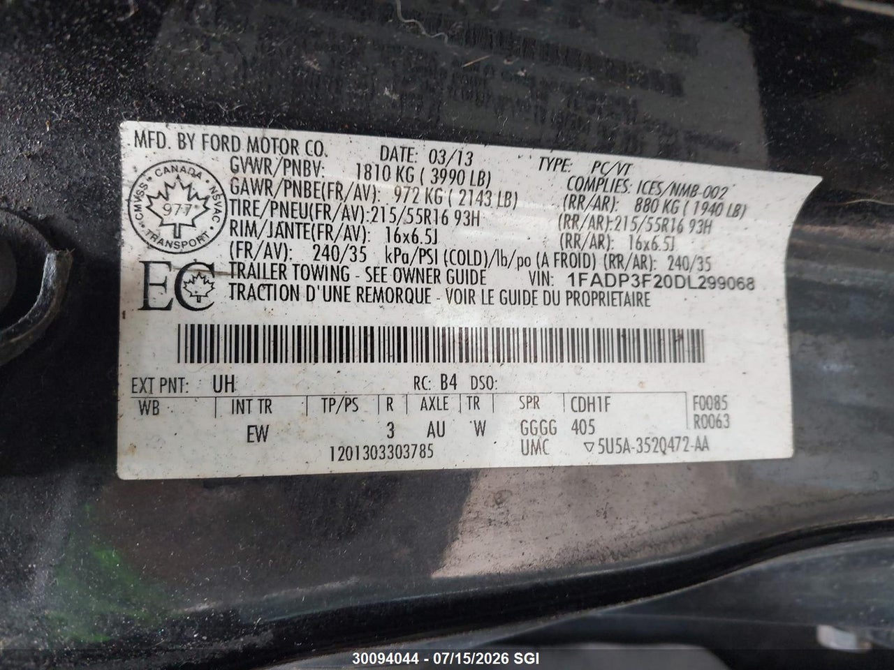 2013 FORD FOCUS SE thumbnail 10