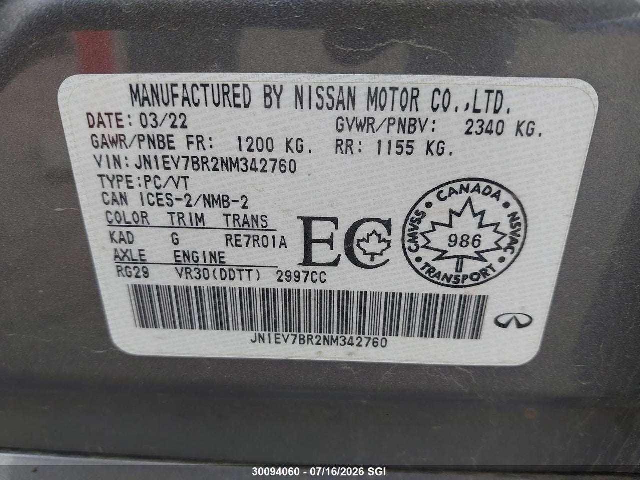 2022 INFINITI Q50 LUXE thumbnail 10