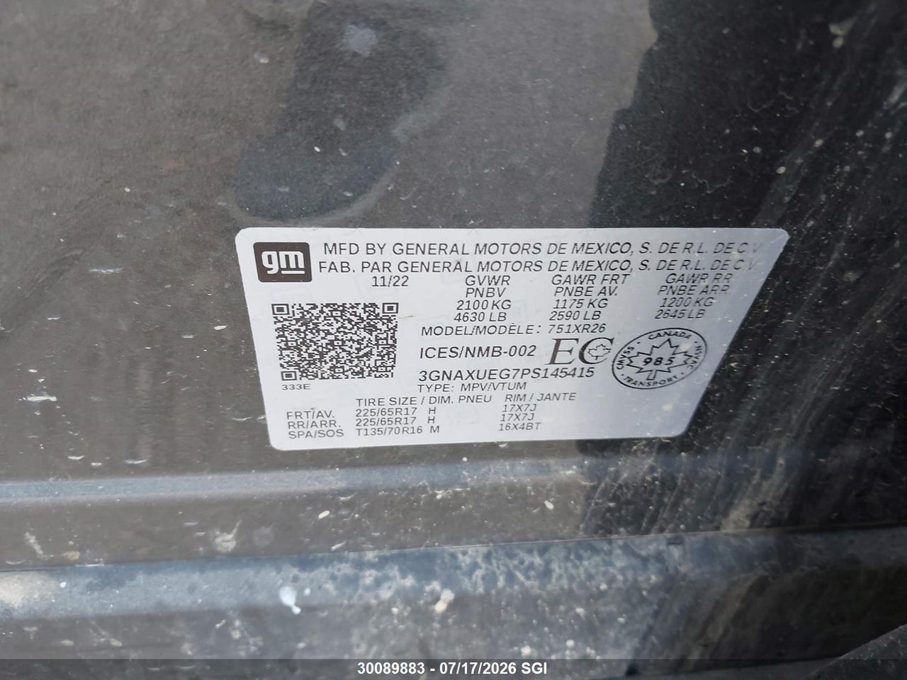 2023 CHEVROLET EQUINOX LT thumbnail 10