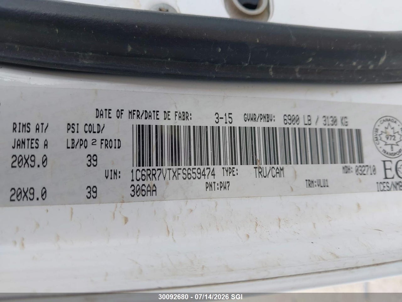 2015 RAM 1500 LARAMIE thumbnail 10