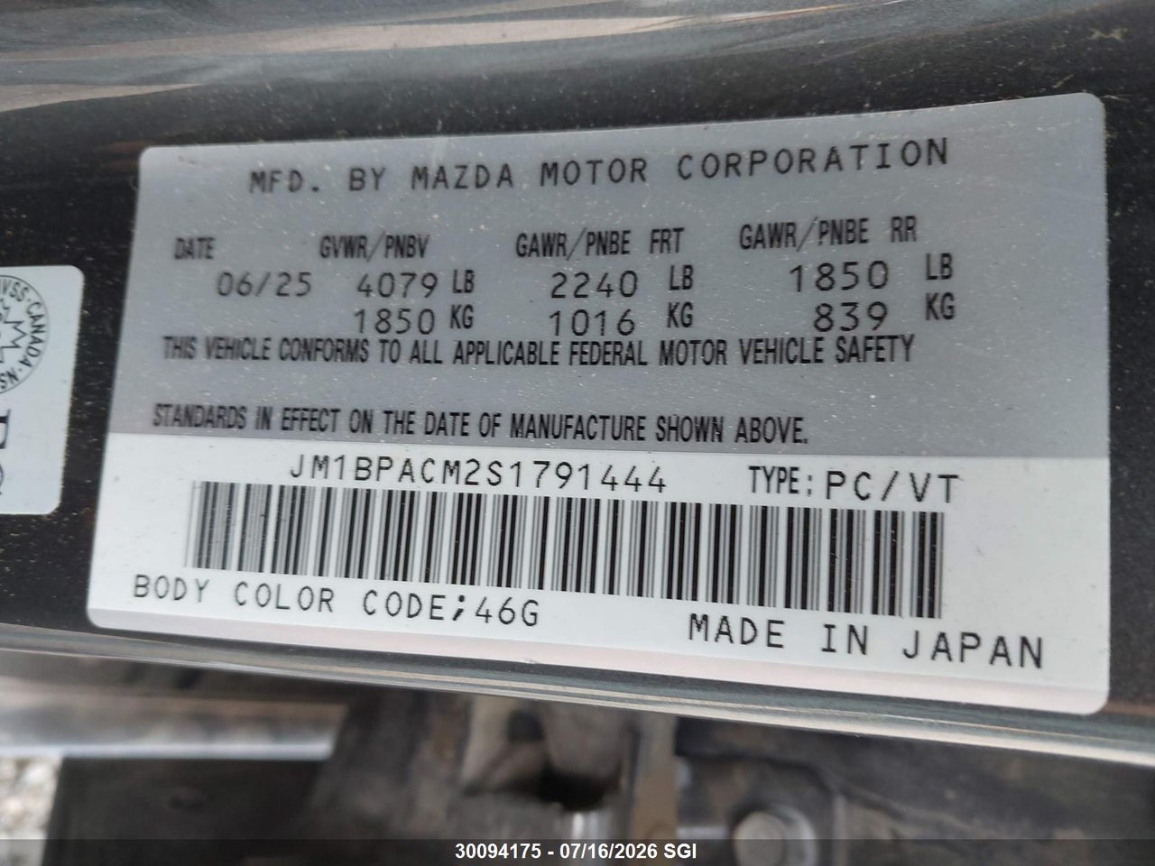 2025 MAZDA MAZDA3 GS thumbnail 10