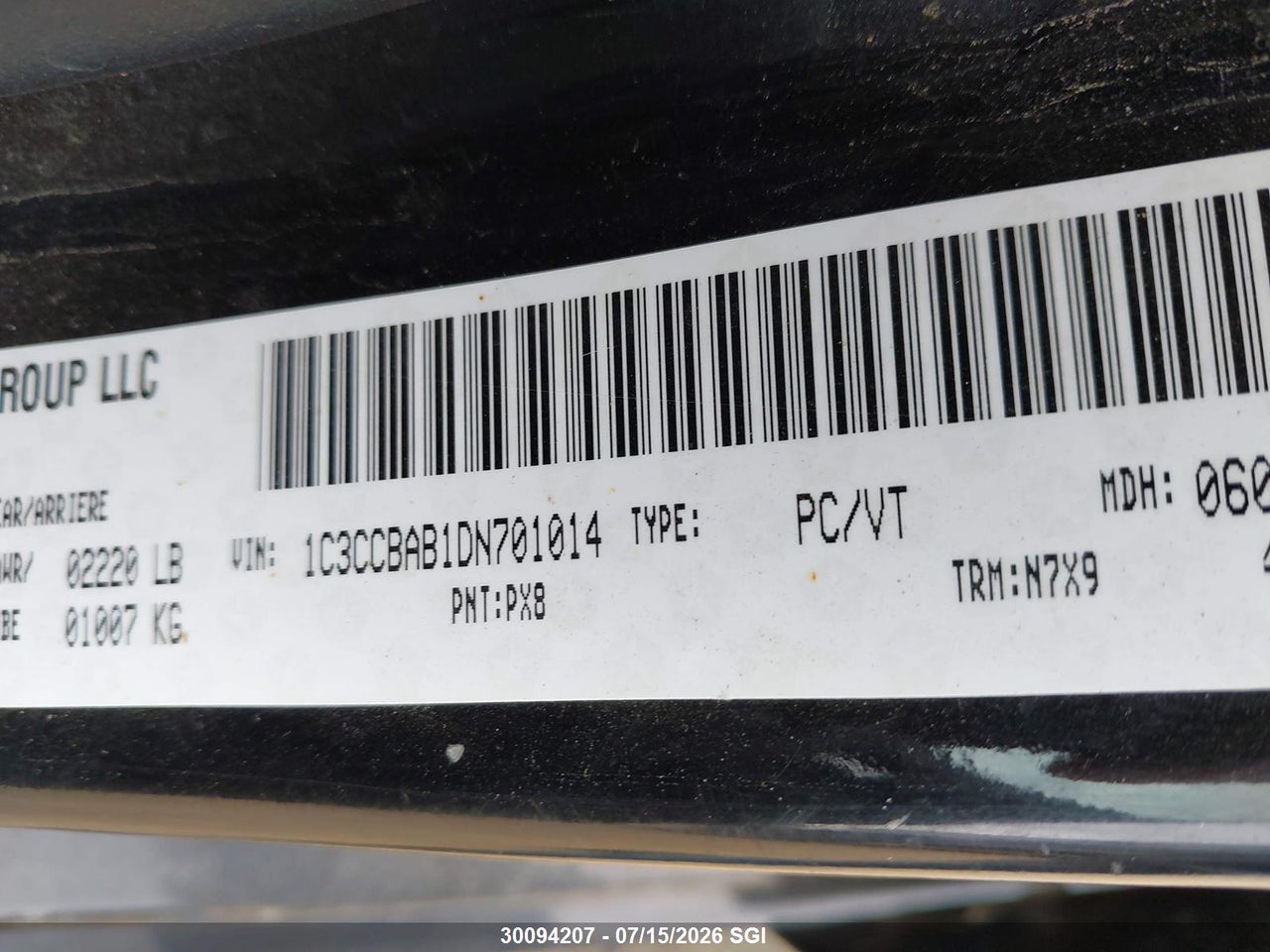 2013 CHRYSLER 200 LX thumbnail 10