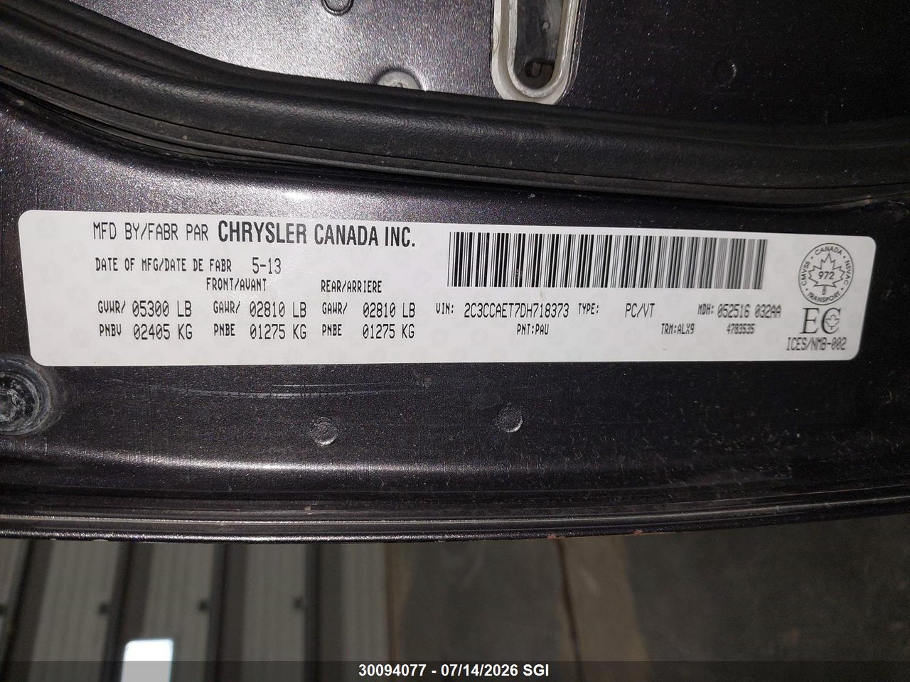 2013 CHRYSLER 300C thumbnail 10