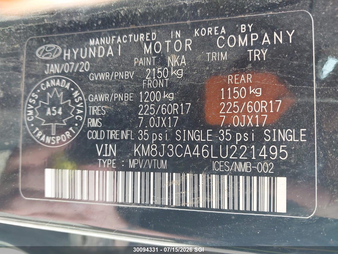 2020 HYUNDAI TUCSON LIMITED/SEL/SPORT/ULTIMATE/VALUE thumbnail 10