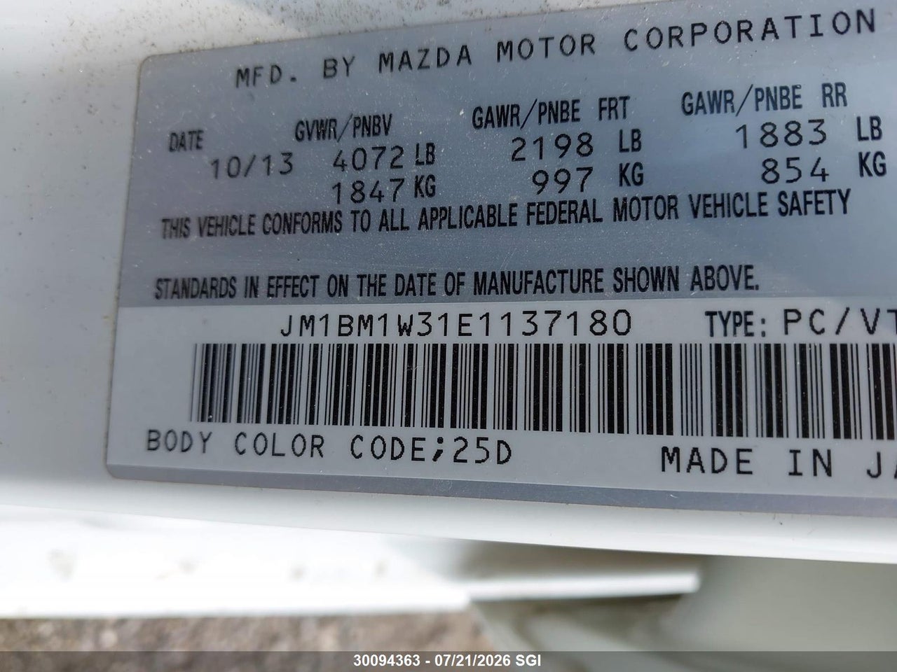 2014 MAZDA 3 Grand Touring thumbnail 10