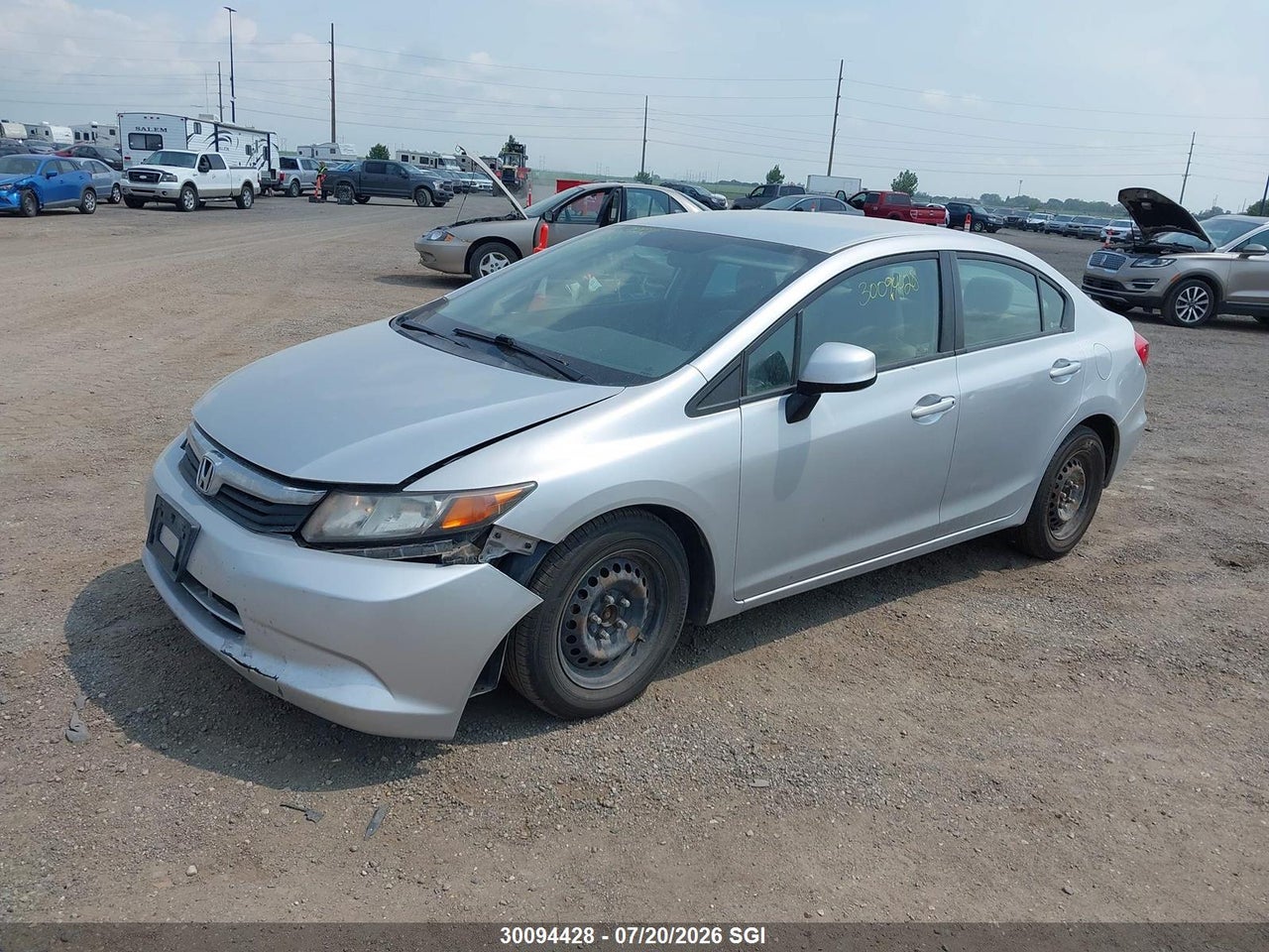 2012 HONDA CIVIC LX thumbnail 3