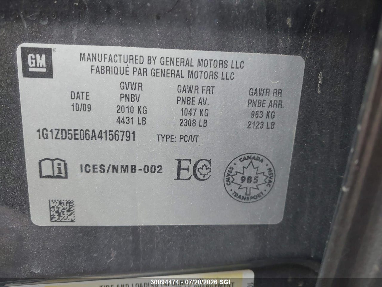 2010 CHEVROLET MALIBU 2LT thumbnail 10