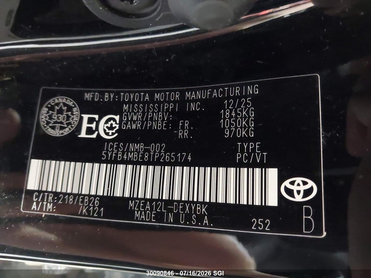 2026 TOYOTA COROLLA SE/XSE thumbnail 10