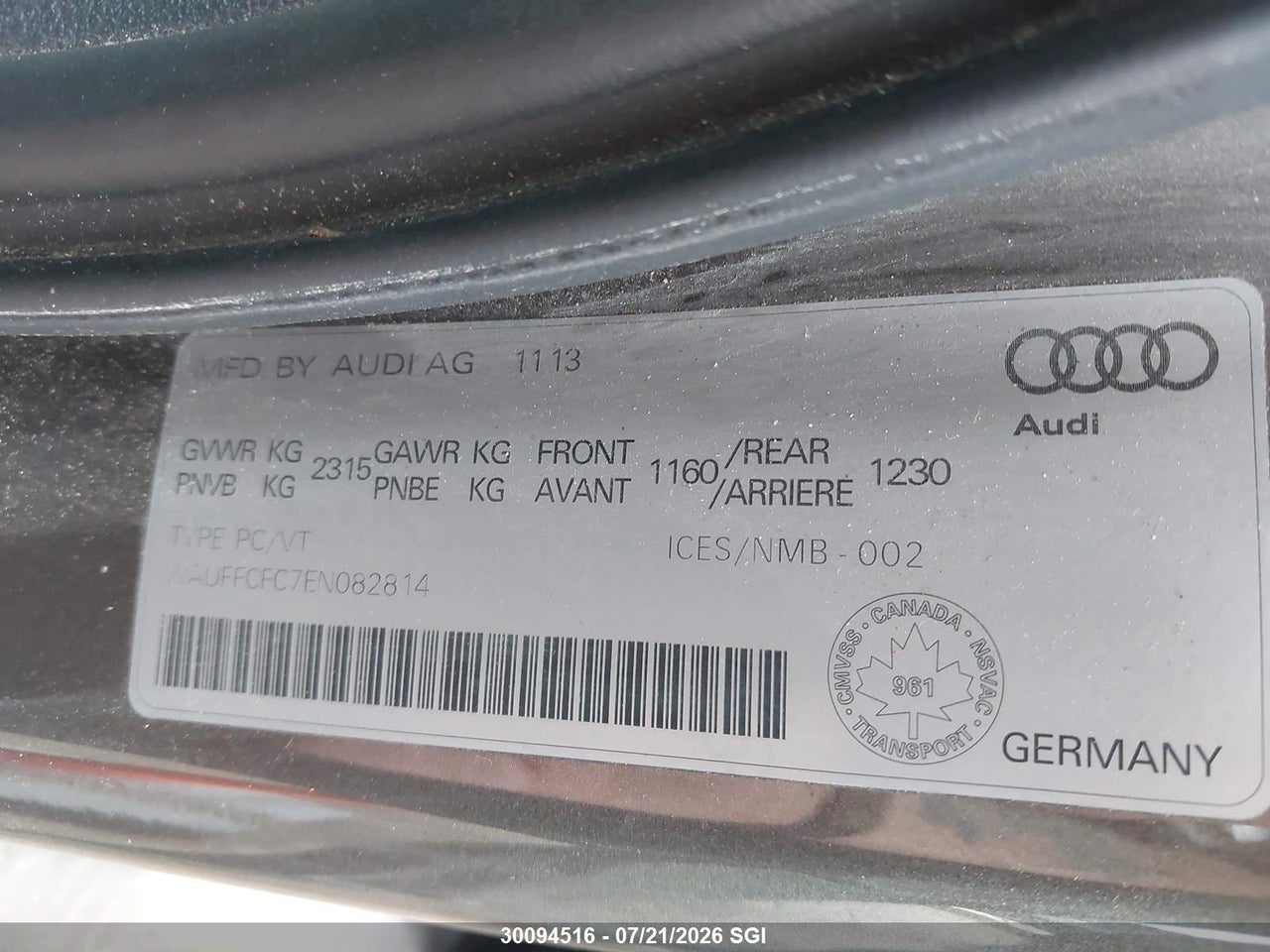 2014 AUDI A6 PREMIUM thumbnail 10