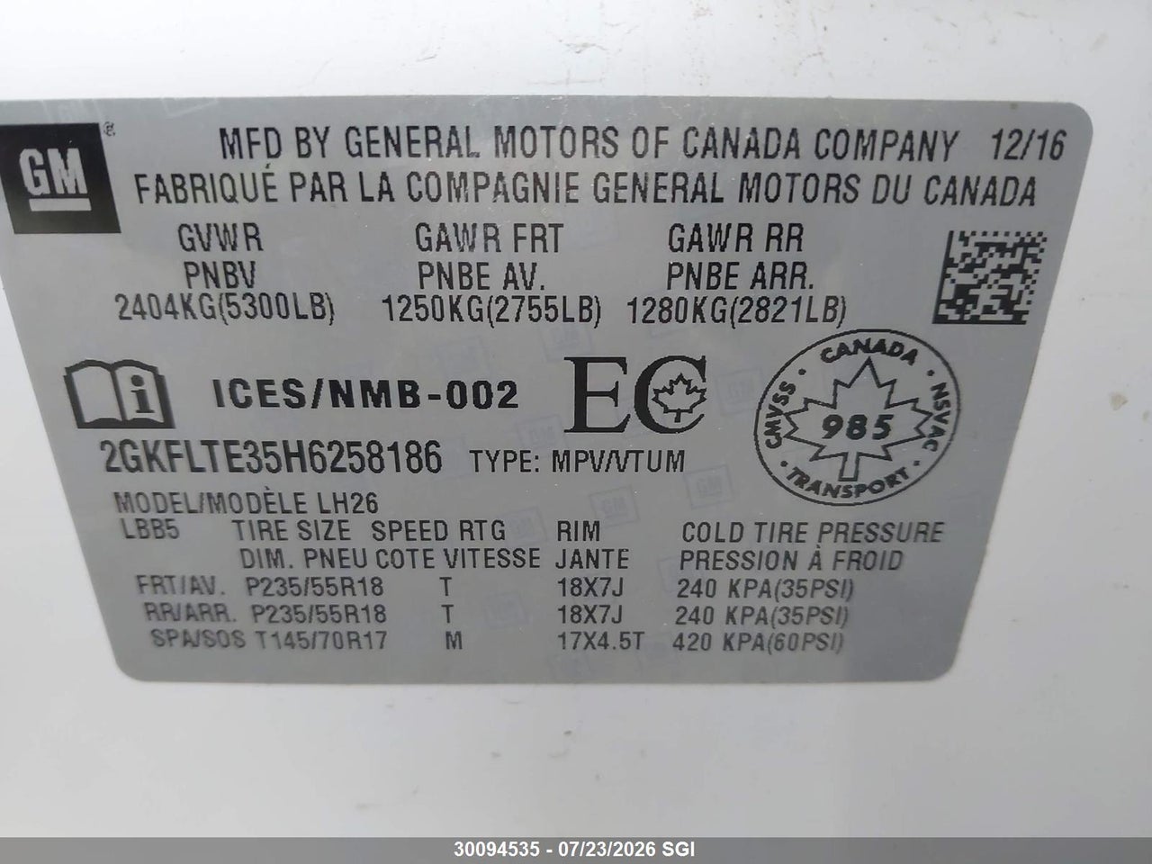 2017 GMC TERRAIN SLE thumbnail 10