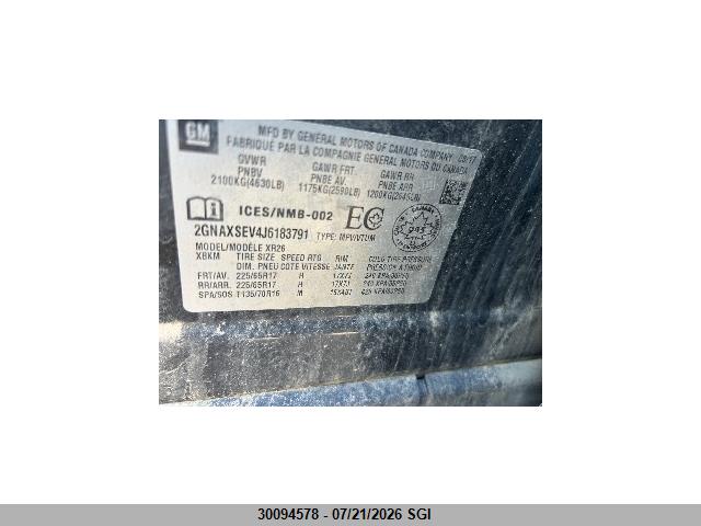 2018 CHEVROLET EQUINOX LT thumbnail 9