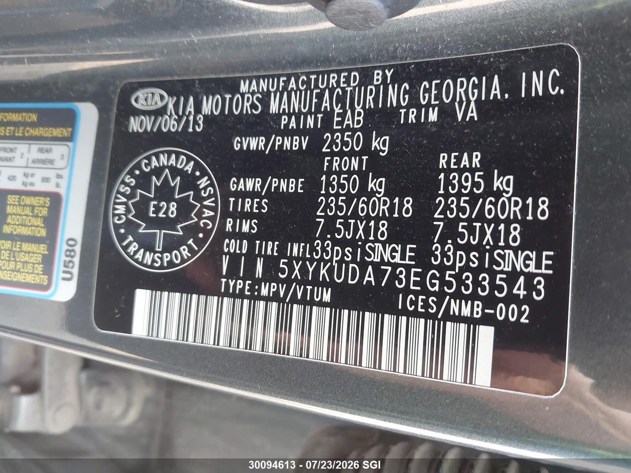 2014 KIA SORENTO EX thumbnail 10