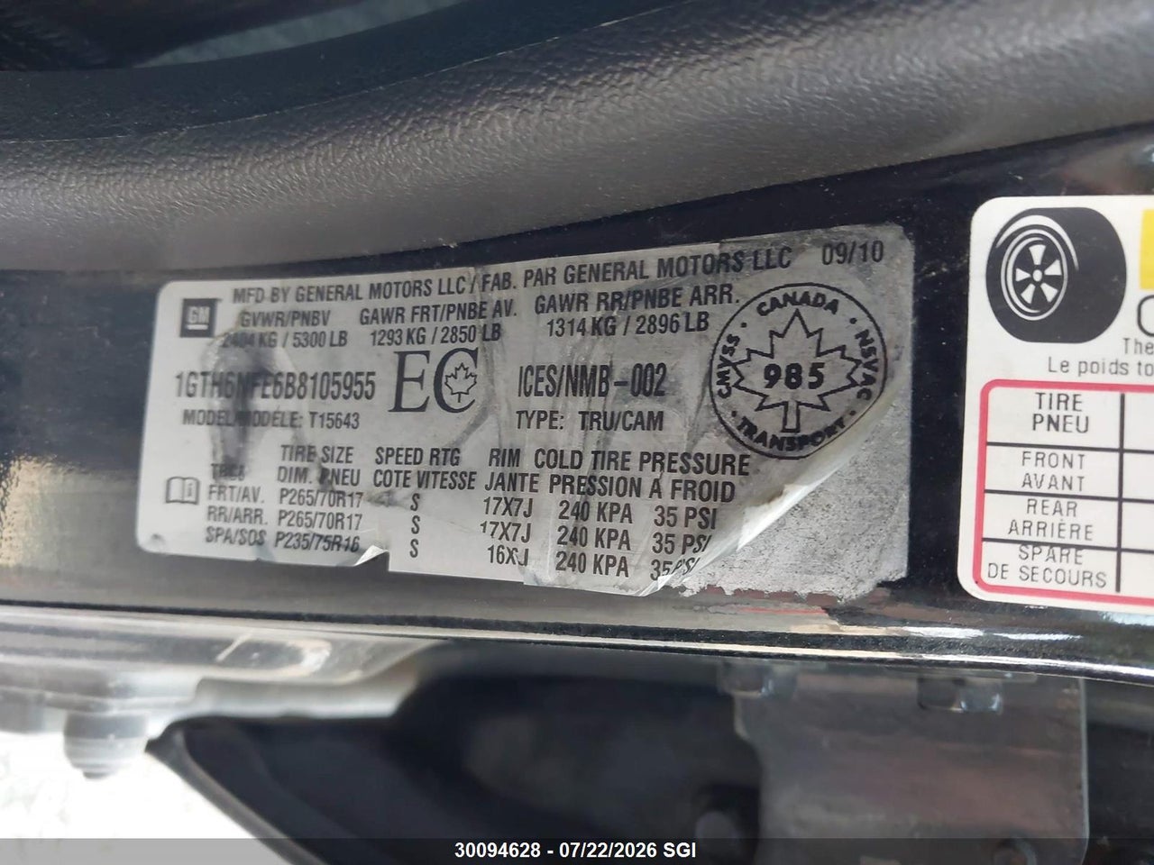 2011 GMC CANYON SLT thumbnail 10
