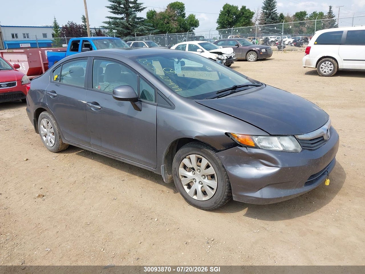 2012 HONDA CIVIC LX thumbnail 2