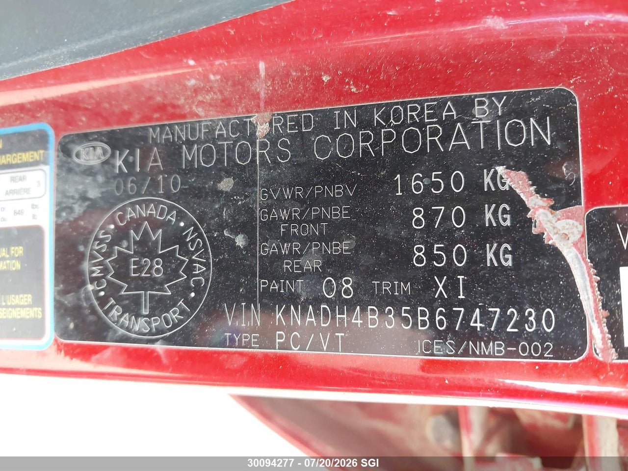2011 KIA RIO LX/SX thumbnail 10