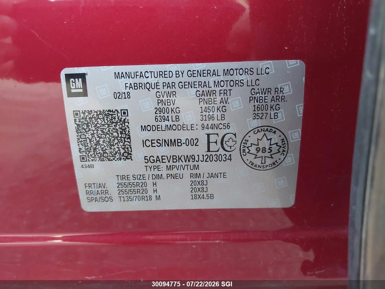 2018 BUICK ENCLAVE PREMIUM thumbnail 10