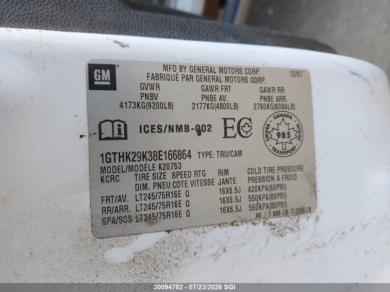 2008 GMC SIERRA K2500 HEAVY DUTY thumbnail 10