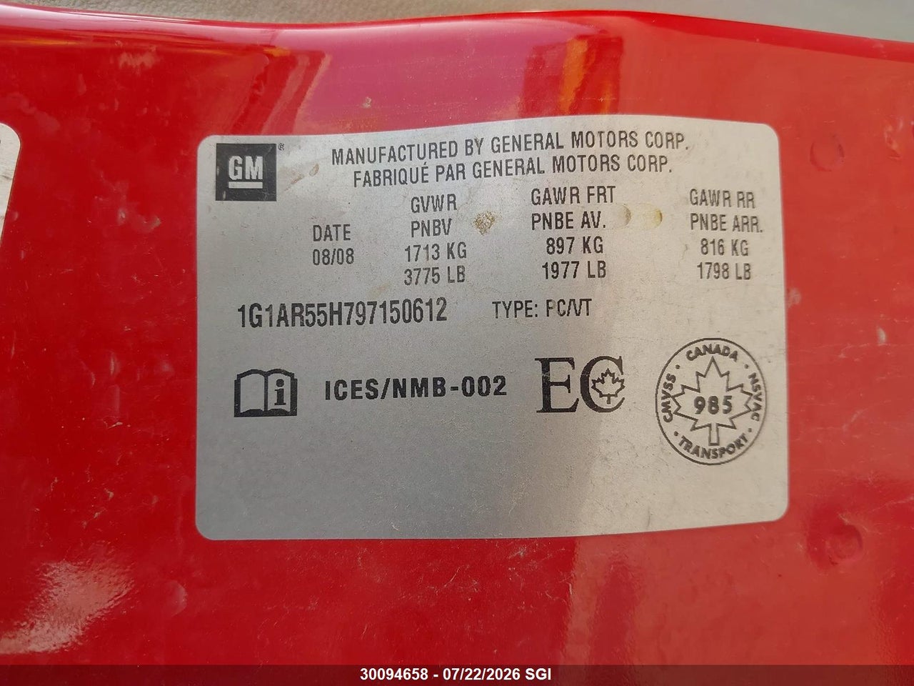 2009 CHEVROLET COBALT thumbnail 10