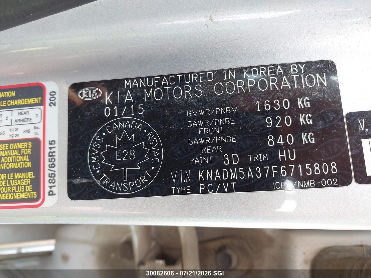 2015 KIA RIO LX thumbnail 10