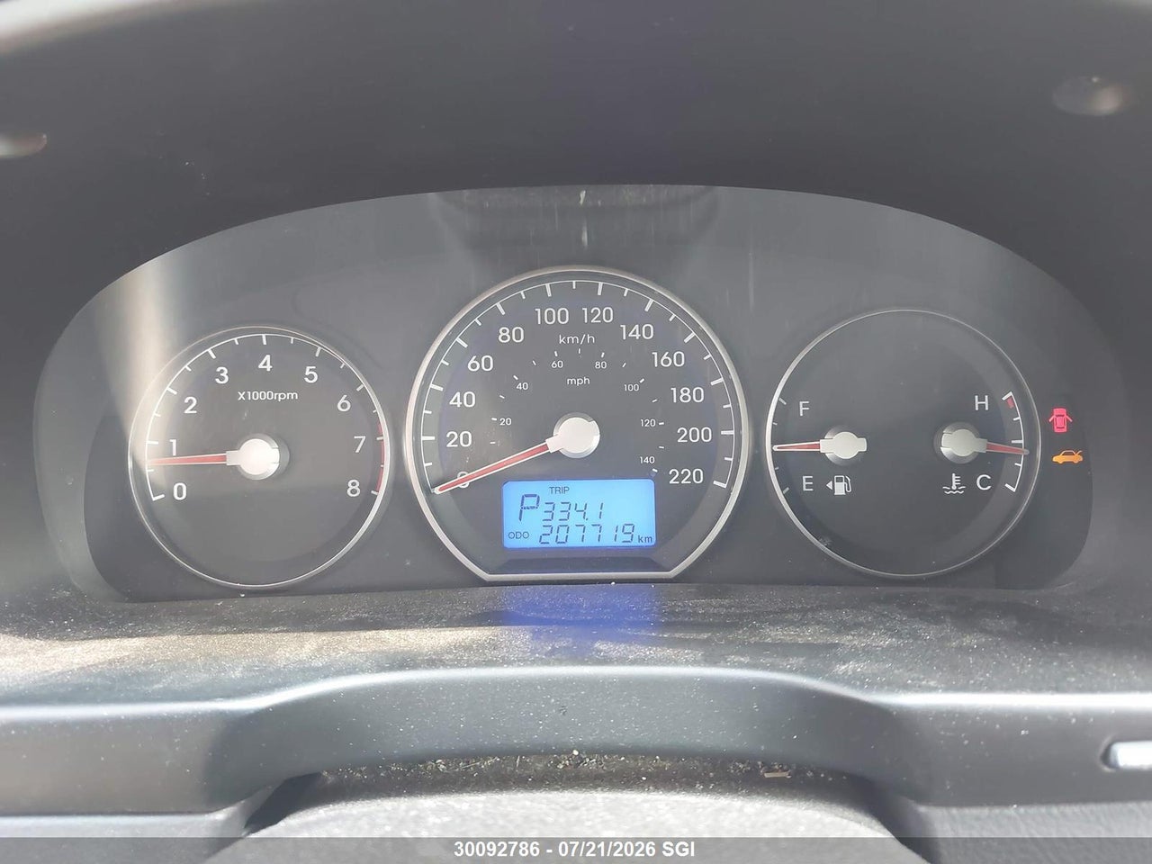 2010 HYUNDAI SANTA FE GLS thumbnail 8