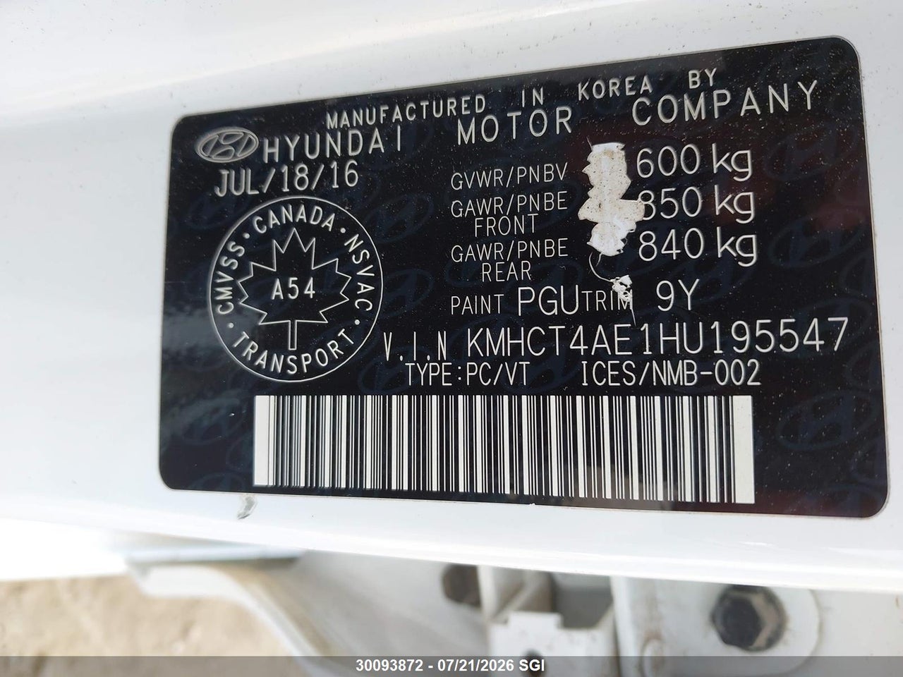 2017 HYUNDAI ACCENT SE thumbnail 10