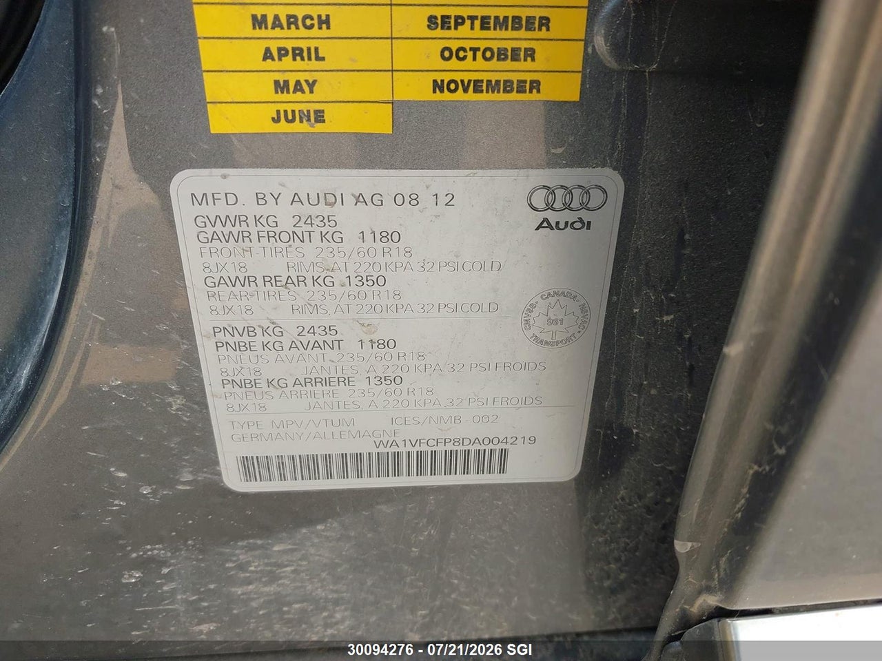 2013 AUDI Q5 PREMIUM PLUS thumbnail 10