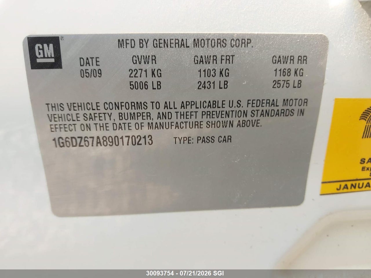 2009 CADILLAC STS thumbnail 10