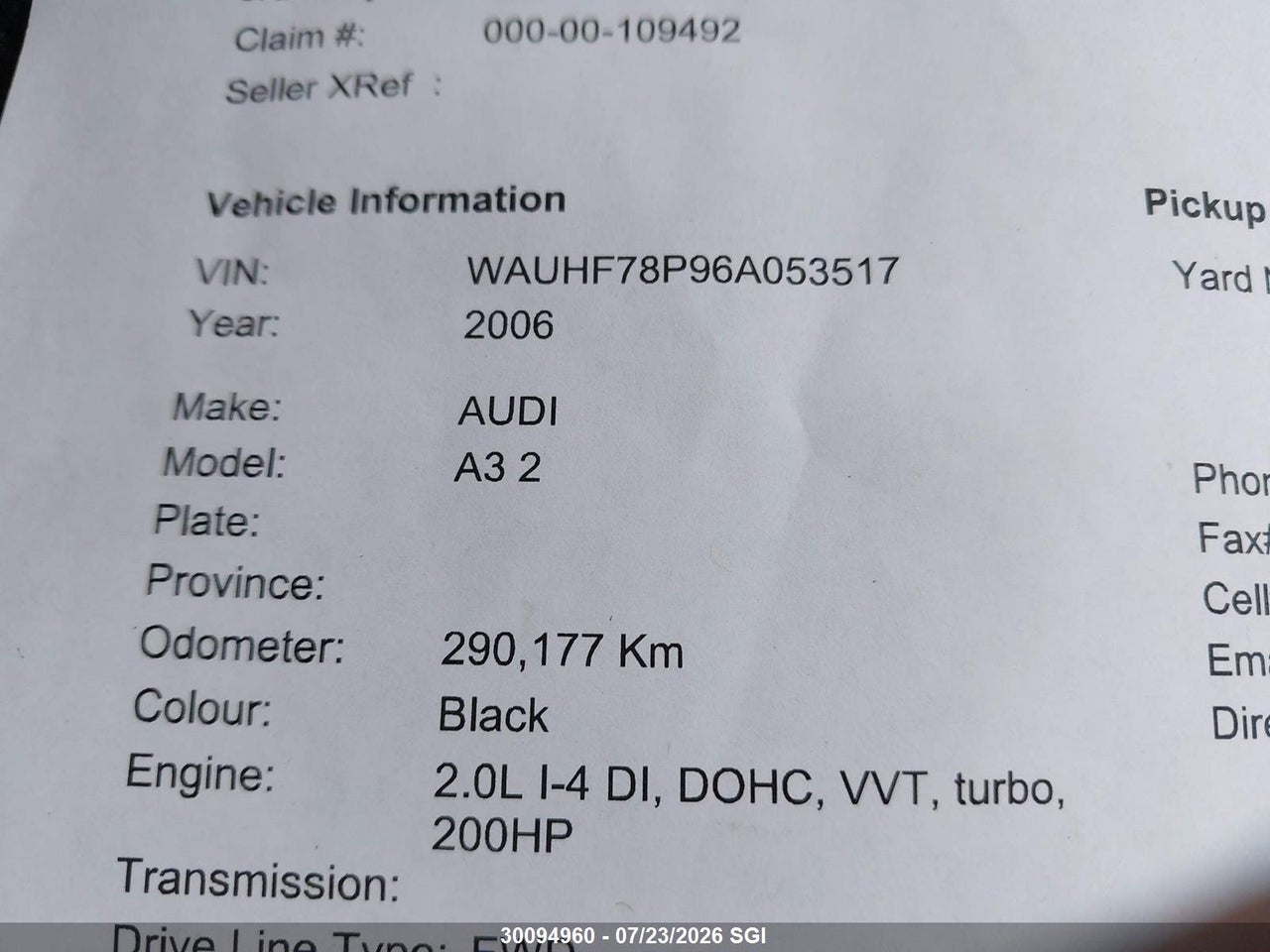 2006 AUDI A3 2 thumbnail 9