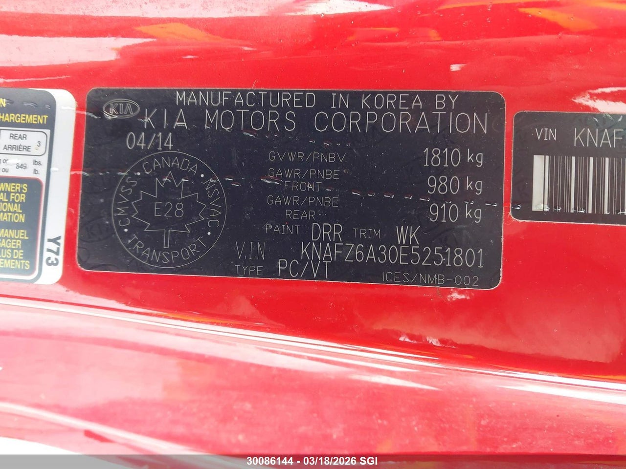 2014 KIA FORTE SX thumbnail 10