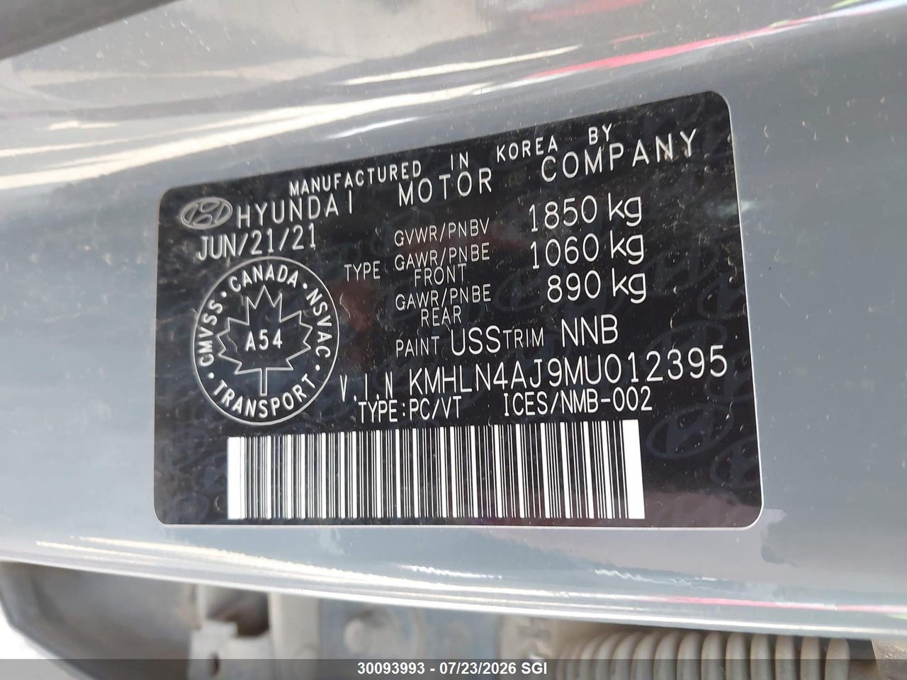 2021 HYUNDAI ELANTRA LIMITED thumbnail 10