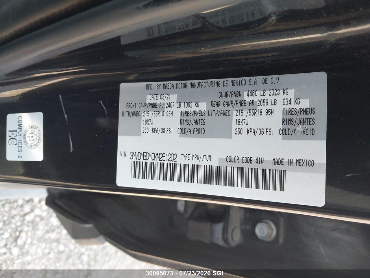 2021 MAZDA CX-30 PREMIUM thumbnail 10