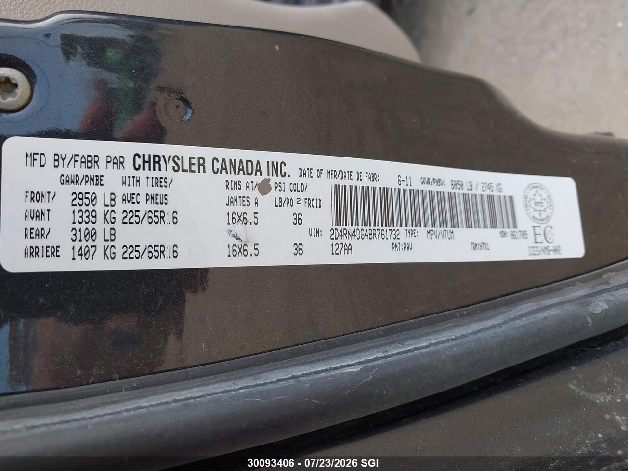 2011 DODGE GRAND CARAVAN EXPRESS thumbnail 10