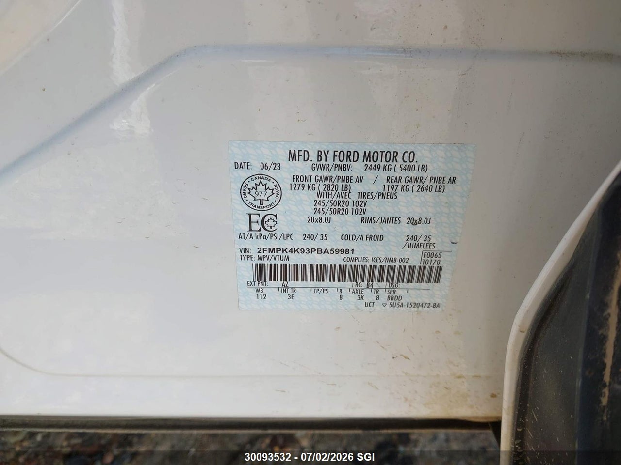2023 FORD EDGE TITANIUM thumbnail 10
