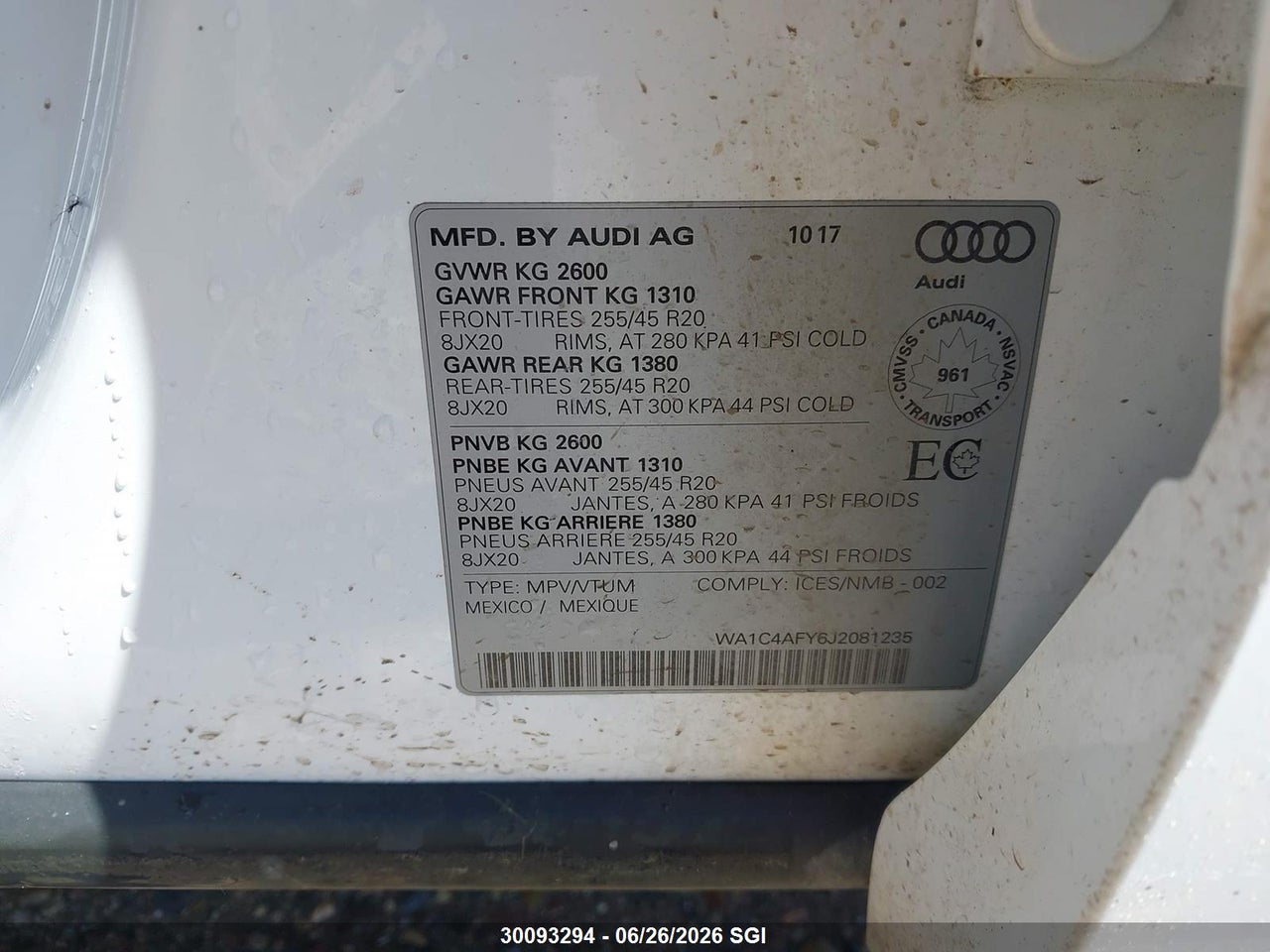 2018 AUDI SQ5 PRESTIGE thumbnail 10