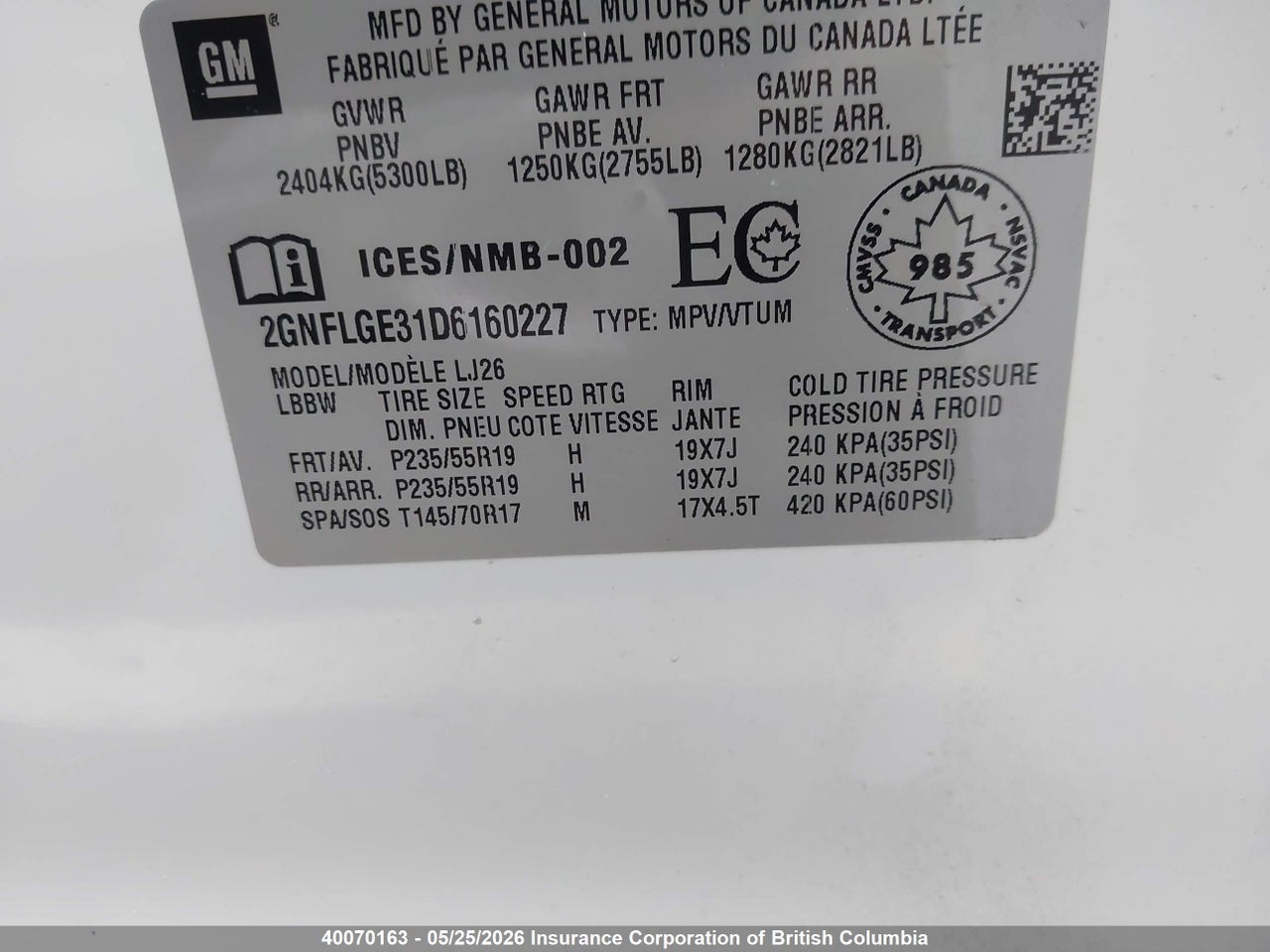 2013 CHEVROLET EQUINOX LTZ thumbnail 10