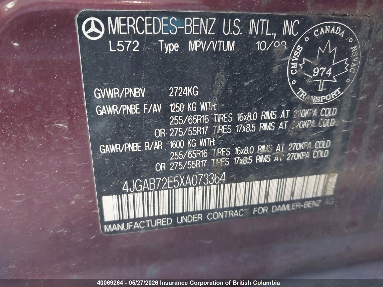 1999 MERCEDES BENZ ML 430 thumbnail 10