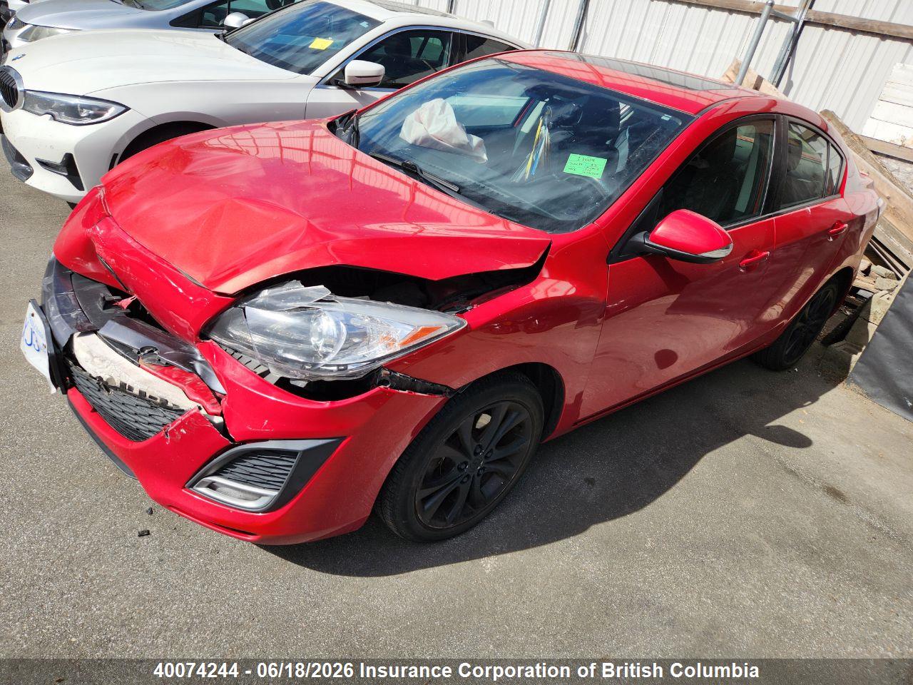 JM1BL1S56A1213125 · 2010 MAZDA 3 S · 2/12