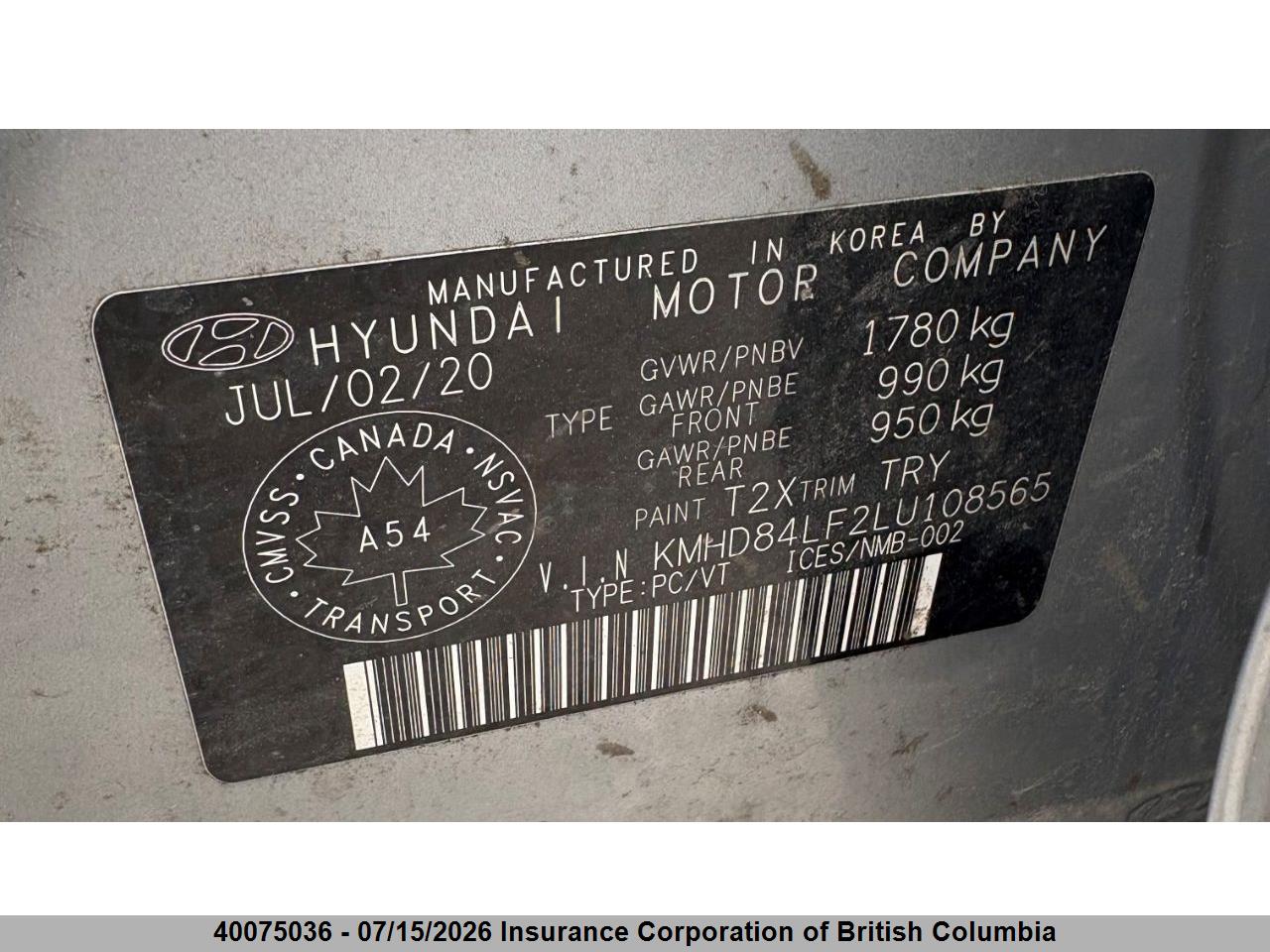 2020 HYUNDAI ELANTRA SEL/VALUE/LIMITED thumbnail 12