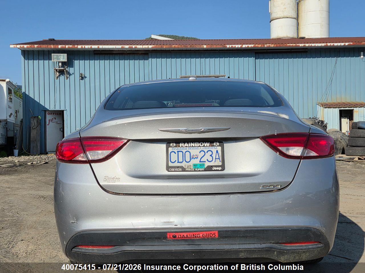 2016 CHRYSLER 200 thumbnail 6