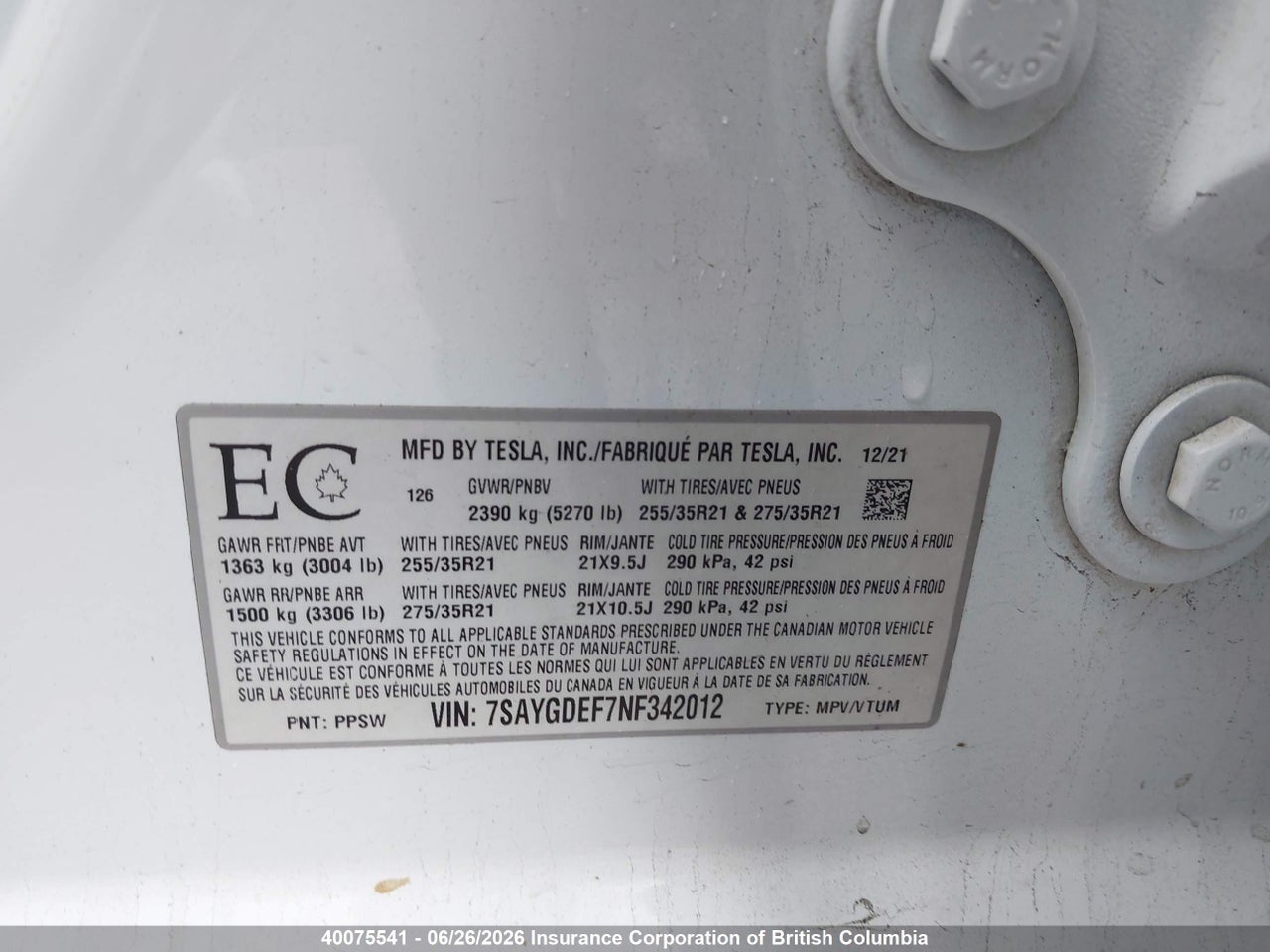 2022 TESLA MODEL Y thumbnail 10