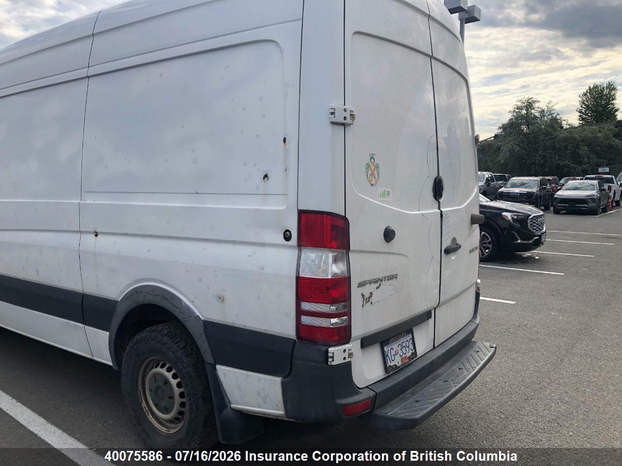 2015 MERCEDES BENZ SPRINTER 2500 STANDARD ROOF thumbnail 12