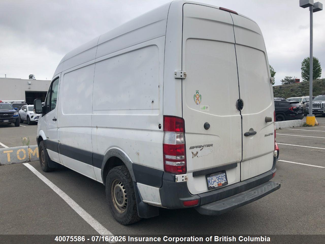 2015 MERCEDES BENZ SPRINTER 2500 STANDARD ROOF thumbnail 5